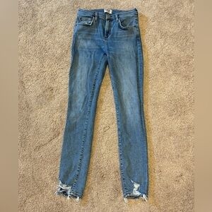 AGOLDE Skinny Distressed Blue Jeans Size 26